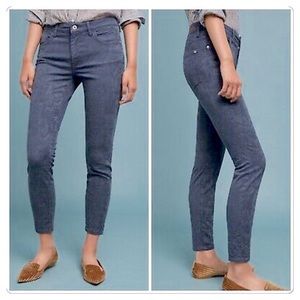 Pilcro and the Letterpress Navy Blue Textured Pant